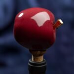 Apple Inspired Ceramic Wine Cork - Rich red color - Image 5
