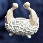 Togetherness Candle Holder - White crackle color - Image 3