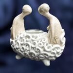 Togetherness Candle Holder - White crackle color - Image 4