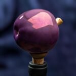 Apple Inspired Ceramic Wine Cork - Purple color