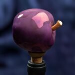Apple Inspired Ceramic Wine Cork - Purple color - Image 5