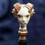 Zodiac Ceramic Wine Corks - ARIES - White, brown and gold color - Image 3