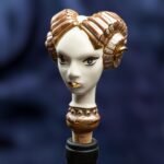 Zodiac Ceramic Wine Corks - ARIES - White, brown and gold color - Image 5