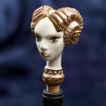 Zodiac Ceramic Wine Corks - ARIES - White, brown and gold color - Image 6