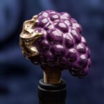 The Vineyard Charm: Wine Cork Shaped like a Grape - Purple color - Image 6