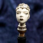 Lady of the Ocean Ceramic Wine Cork - Unveiling Faces in Corks - Image 4